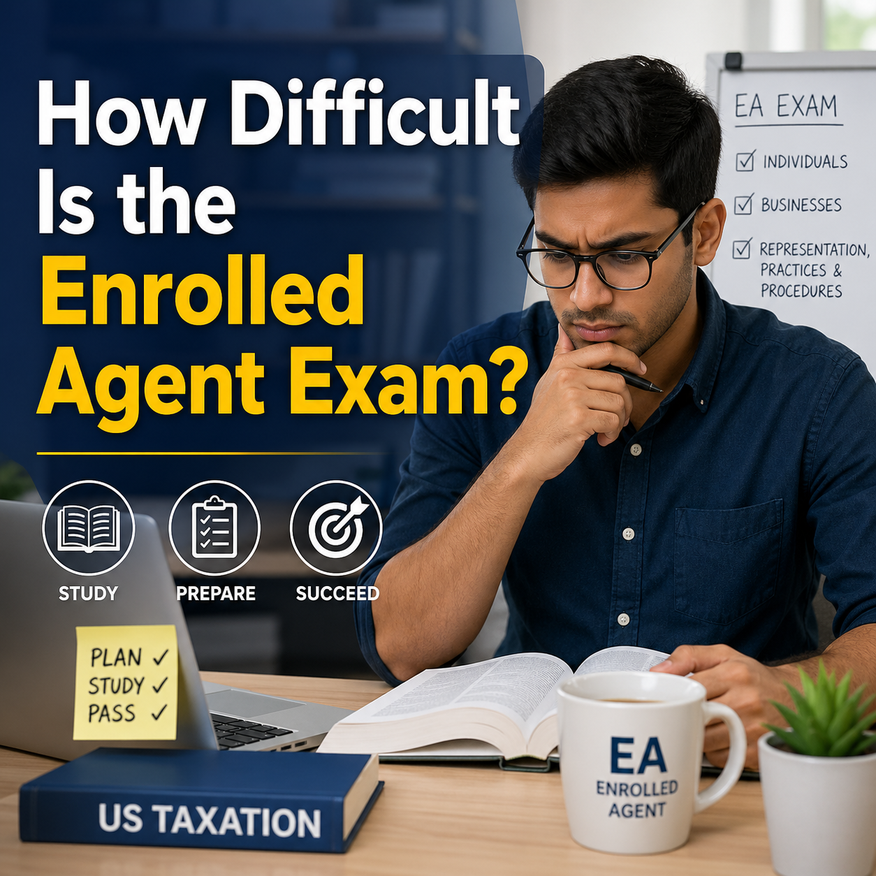 EA exam difficulty